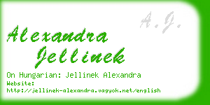 alexandra jellinek business card